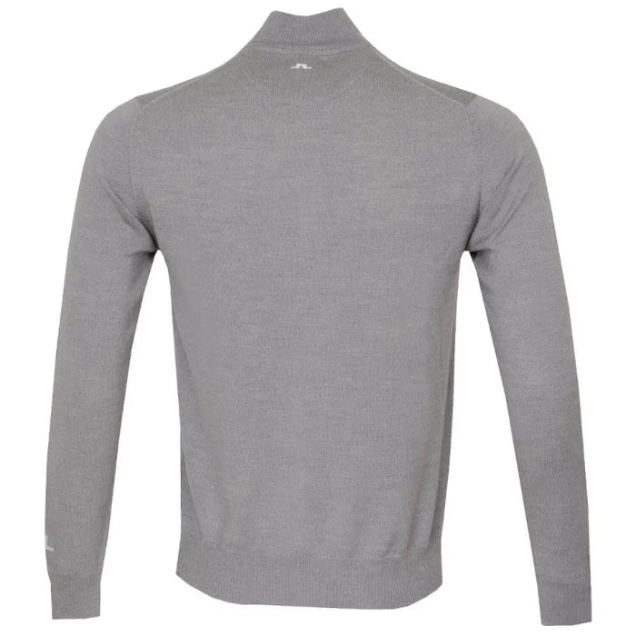 J Lindeberg Kian Zip Neck Golf Sweater - Grey