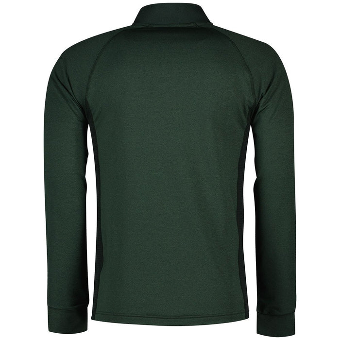 LACOSTE 1/4 Zip Golf Sweatshirt - Dark Green / Green RIB