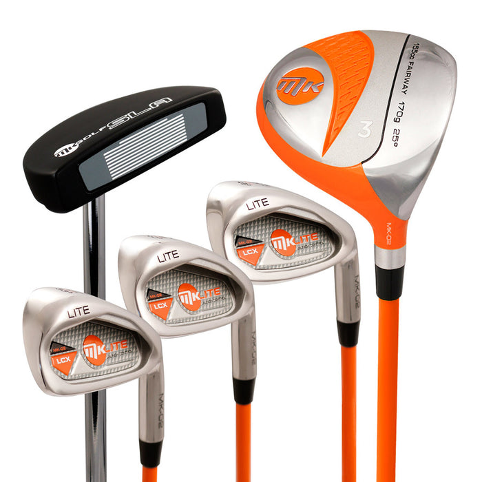 MKids Pro Stand Bag Golf Set - Orange 49" - Left-Handed