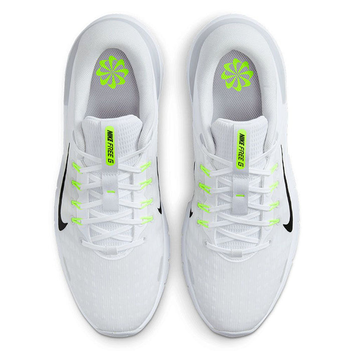 Nike Free Golf Shoes - White/Black/Pure Platinum
