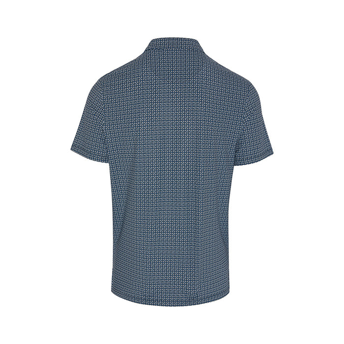 Penguin All Over Geometric Print Golf Polo Shirt - Caviar