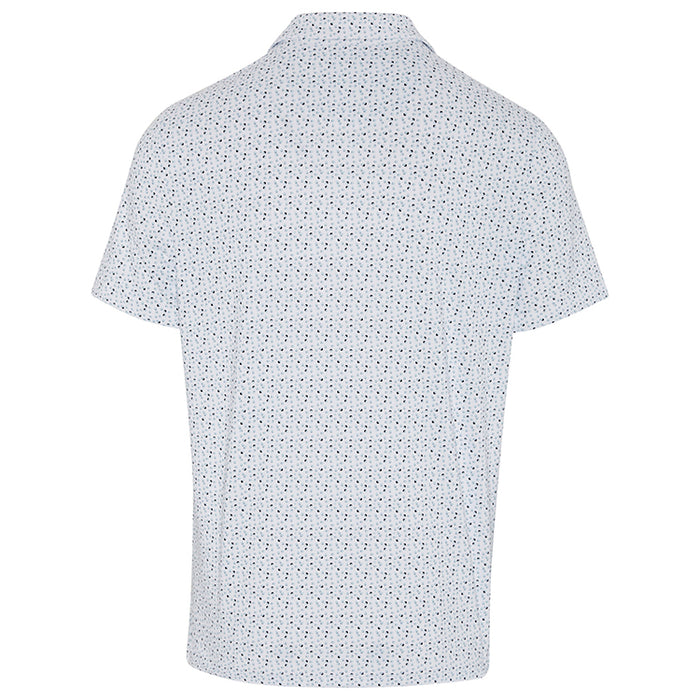 Penguin All Over Golf Ball Print Polo Shirt - Bright White