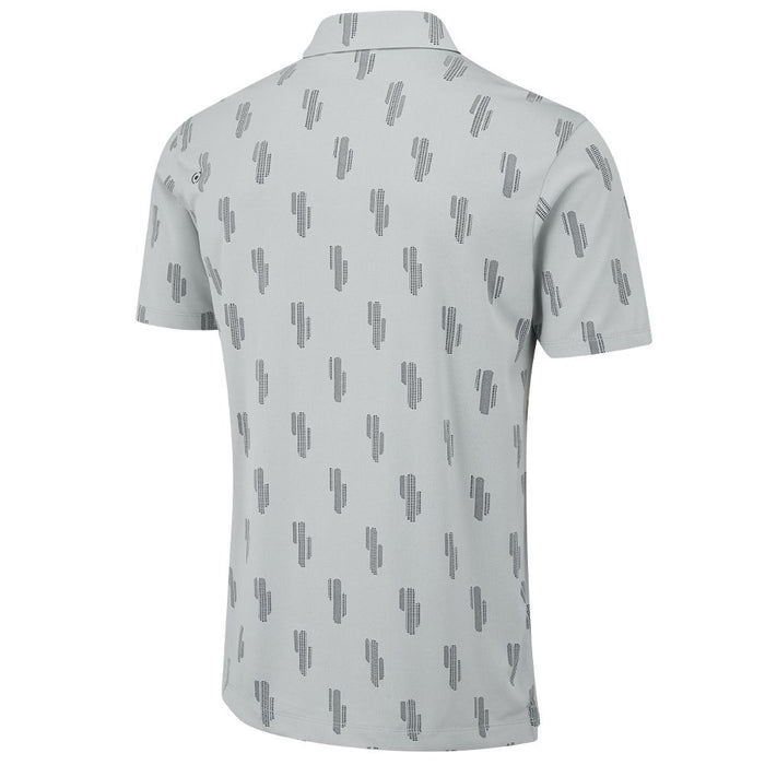 Ping Arizona Cactus Golf Polo Shirt - Pearl Grey