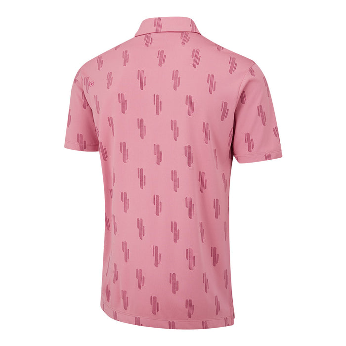 Ping Arizona Cactus Golf Polo Shirt - Wild Rose