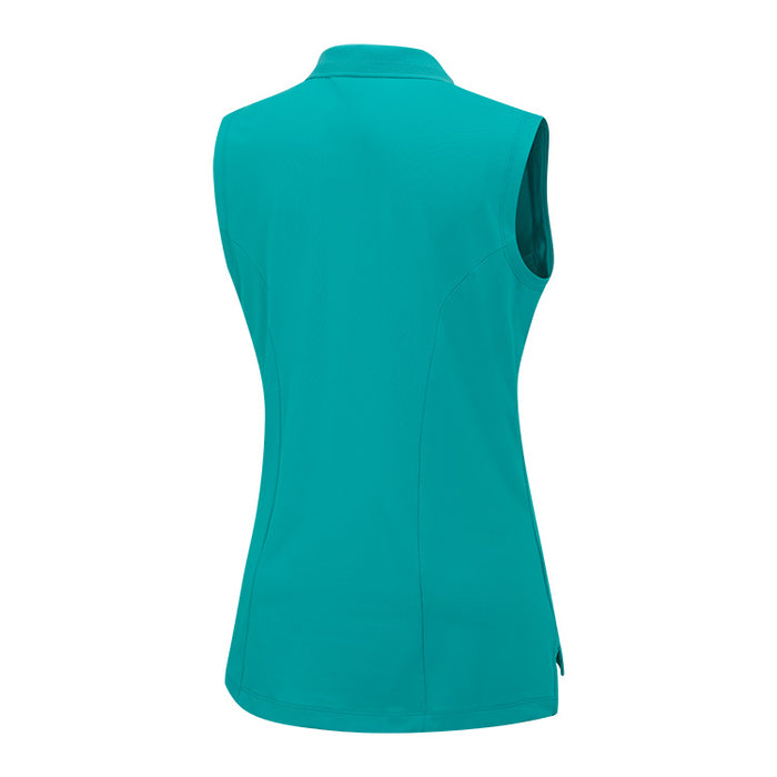 Ping Ladies Solene Sleeveless Golf Polo Shirt - Bright Aqua