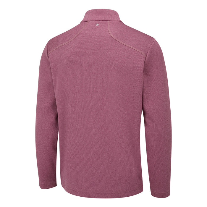 Ping Ramsey Half-Zip Fleece Golf Pullover - Beetroot Red Marl