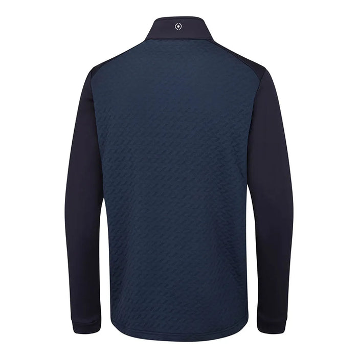 Ping Whister 3D Jacquard Fleece Golf Pullover - Navy