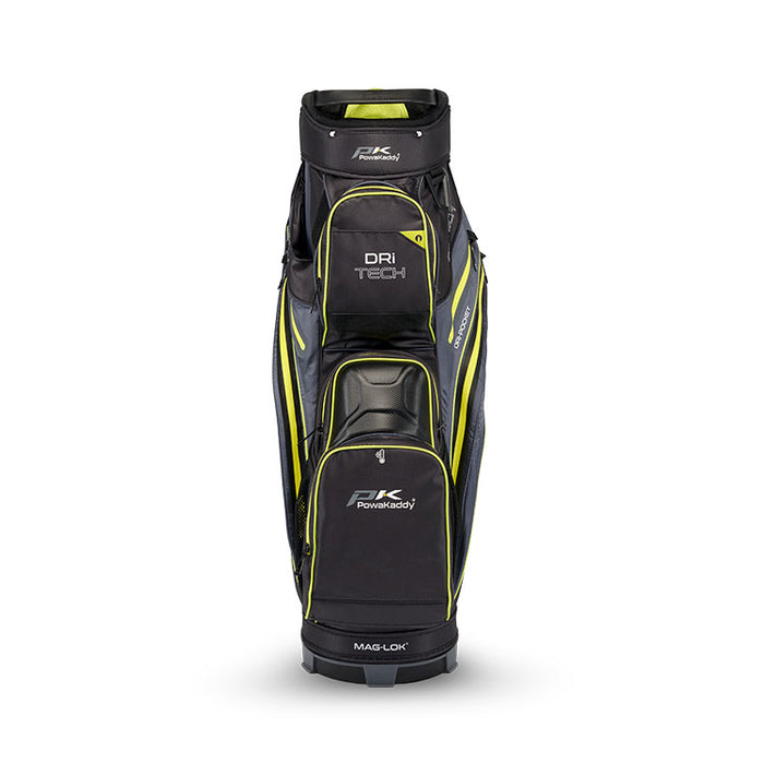 Powakaddy Dri Tech Waterproof Golf Cart Bag - Black/Lime