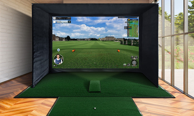 Sim Space Golf Simulator Indoor Enclosure - 3.6m x 2.5m x 1.5m