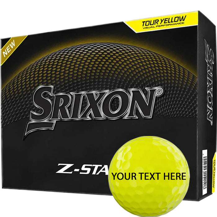 Srixon Z-Star 9 Personalised Golf Balls