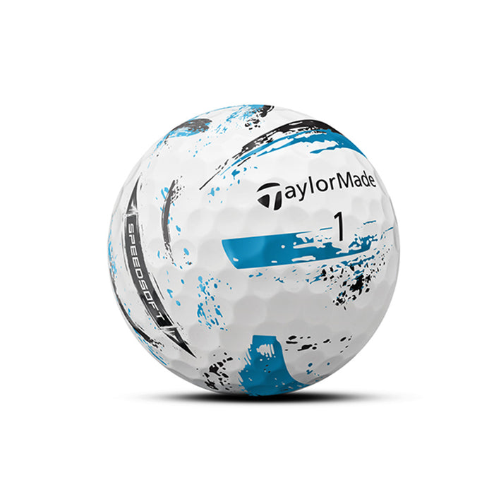 Taylormade SpeedSoft Ink Golf Balls - White/Blue