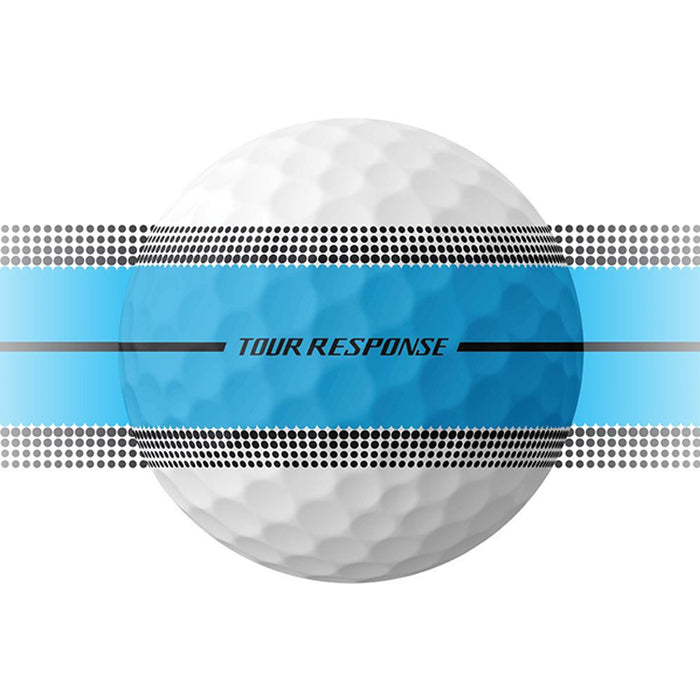 Taylormade Tour Response Stripe Golf Balls - Neon Blue