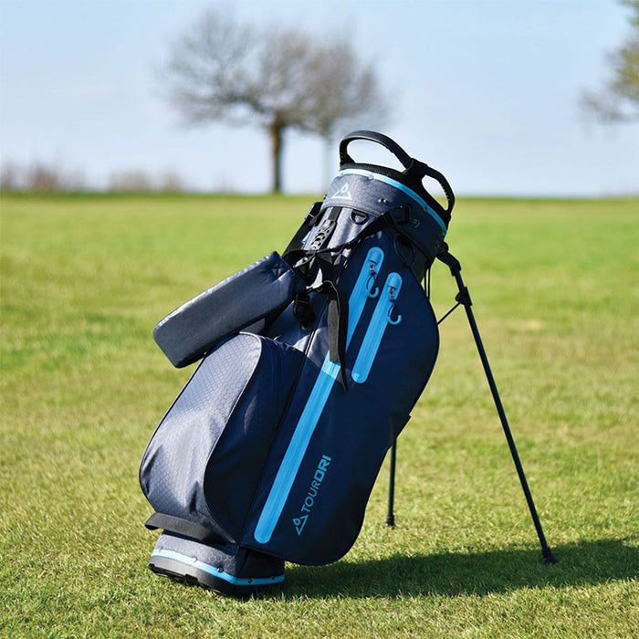 Masters TourDri Waterproof 8.5" Golf Stand Bag - Navy/Aqua