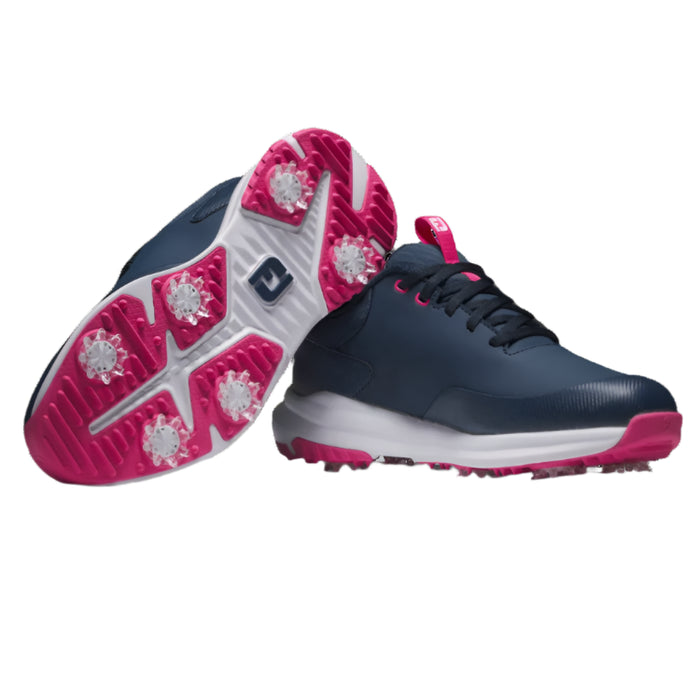 FootJoy Tour Rival Ladies Golf Shoes - Navy/White/Pink