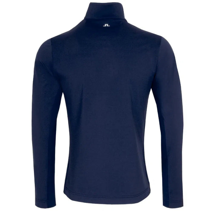 J Lindeberg Tour Tech Zip Neck Sweater - Navy