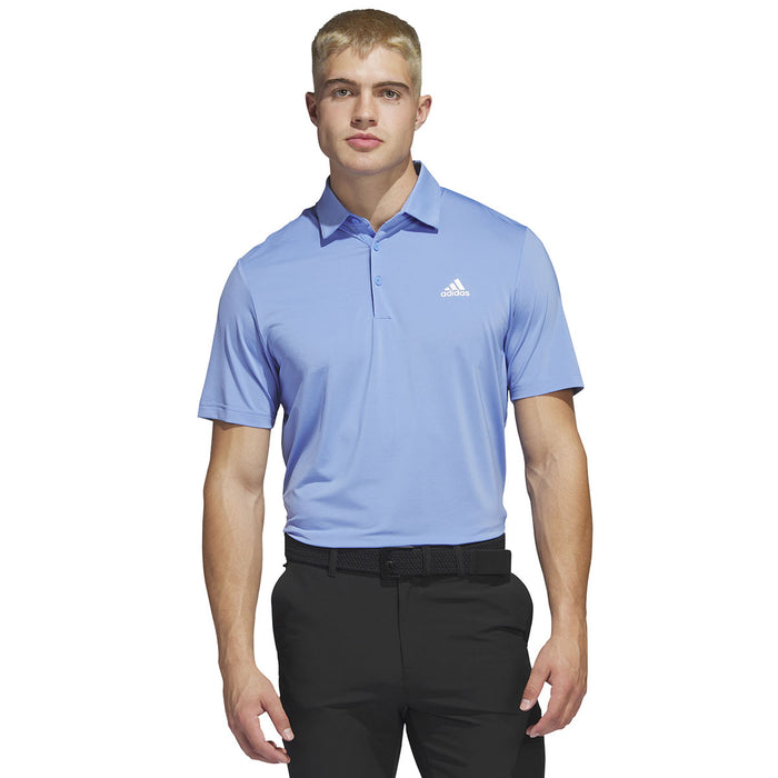 adidas Ultimate 365 Solid Left Chest Golf Polo Shirt - Blue Fusion