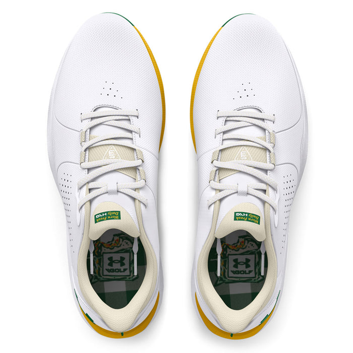 Under Armour Drive Pro Golf Shoes - White/Green - Limited Edition Collection