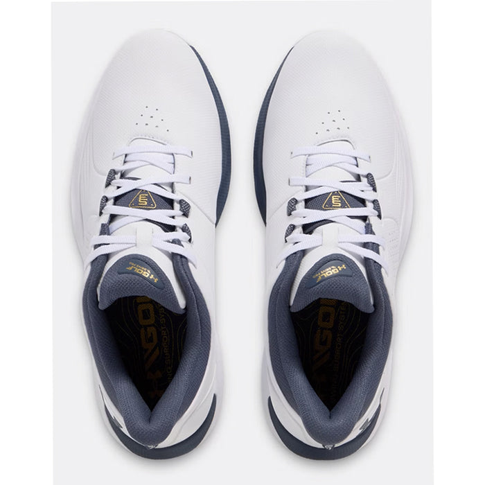 Under Armour Drive Pro Golf Shoes - White/Grey/Gold