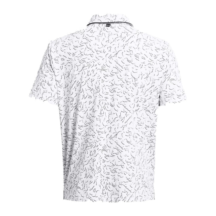 Under Armour Iso Chill Verge Golf Polo Shirt - White/Green/Navy