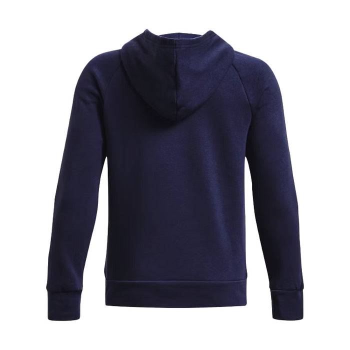 Under Armour Rival Fleece Junior Golf Hoodie - Navy/White