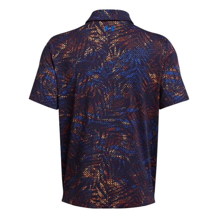 Under Armour Playoff 3.0 Printed Golf Polo Shirt - Navy