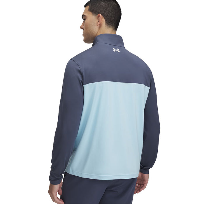 Under Armour T2G 1/4 Zip Golf Pullover - Grey/Stream Blue