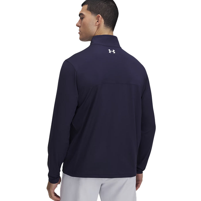 Under Armour T2G 1/4 Zip Golf Pullover - Navy/White