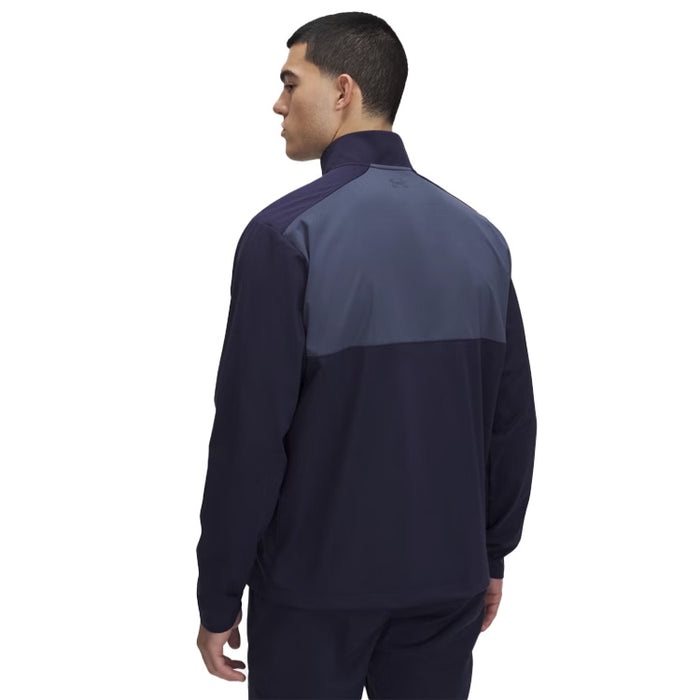 Under Armour Drive Wind 1/4 Zip Golf Pullover - Navy/Grey