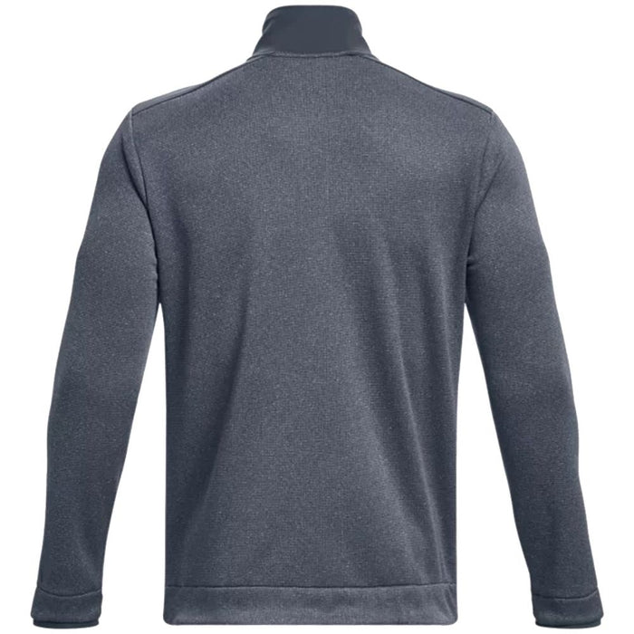 Under Armour Storm Sweater Fleece 1/2 Zip Golf Top - Downpour Grey / White