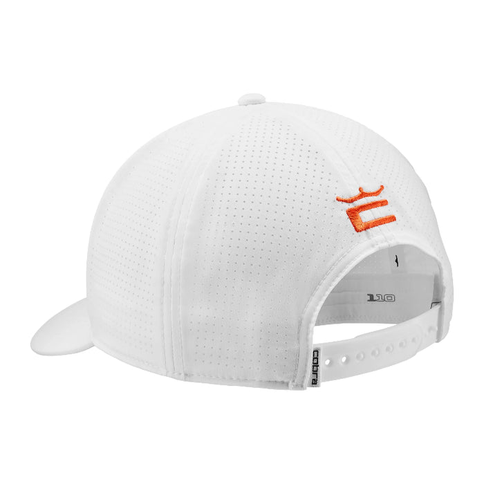 Cobra Split Tour Golf Cap - White/Orange