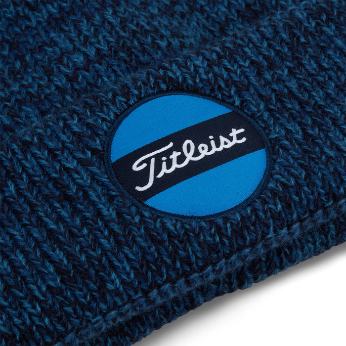 Titleist Junior Boardwalk Pom Pom Golf Beanie Hat - Heather / Blue
