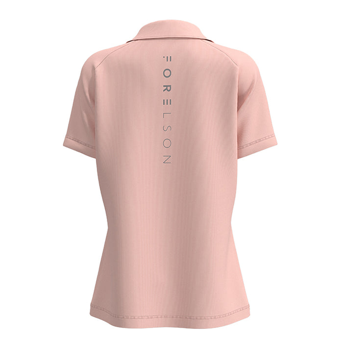 Forelson Blockley Ladies Zip Golf Polo Shirt - Pink
