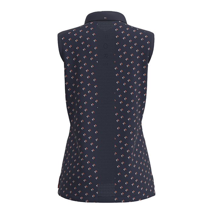 Forelson Buckland Ladies Sleeveless Golf Polo Shirt - Navy