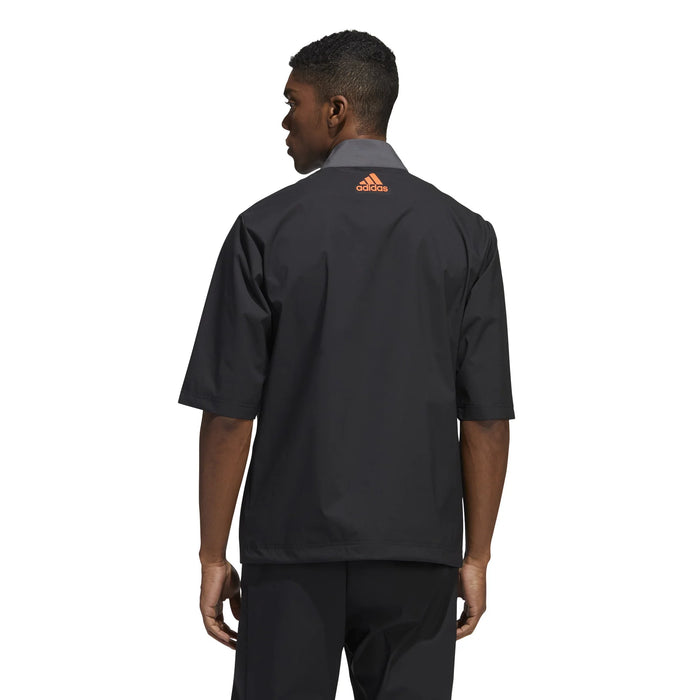 adidas Provisional Short Sleeve Golf Jacket - Black
