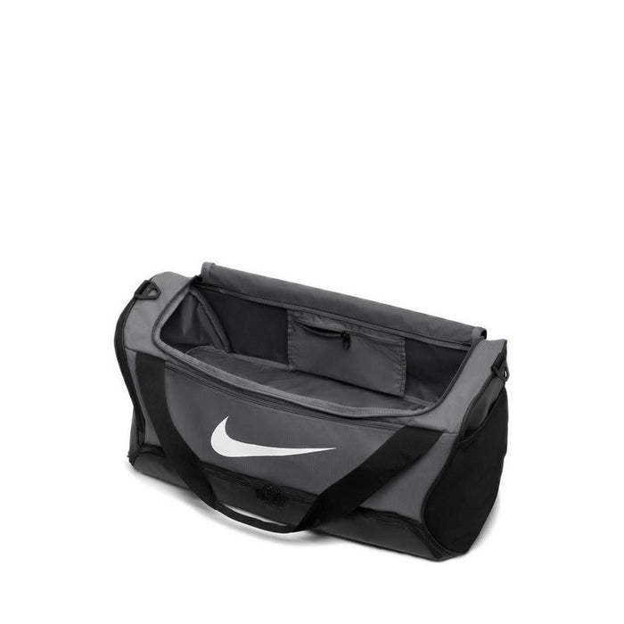 NIKE Brasilia 9.5 Holdall Duffle Bag - Iron Grey/Black/White