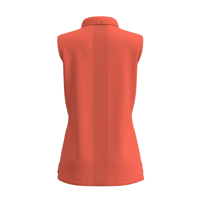 Forelson Stow Sleeveless Golf Polo Shirt - Coral