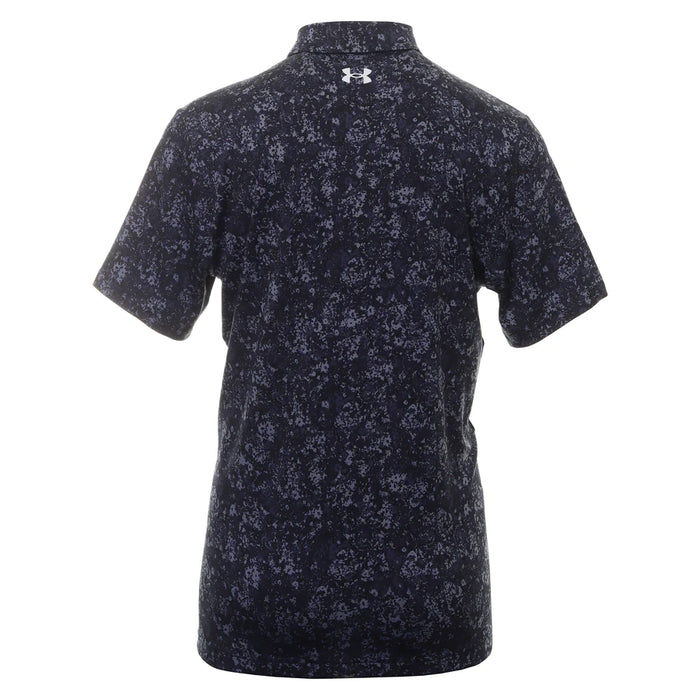 Under Armour Playoff 3.0 Printed Golf Polo - Midnight Navy / Halo Grey