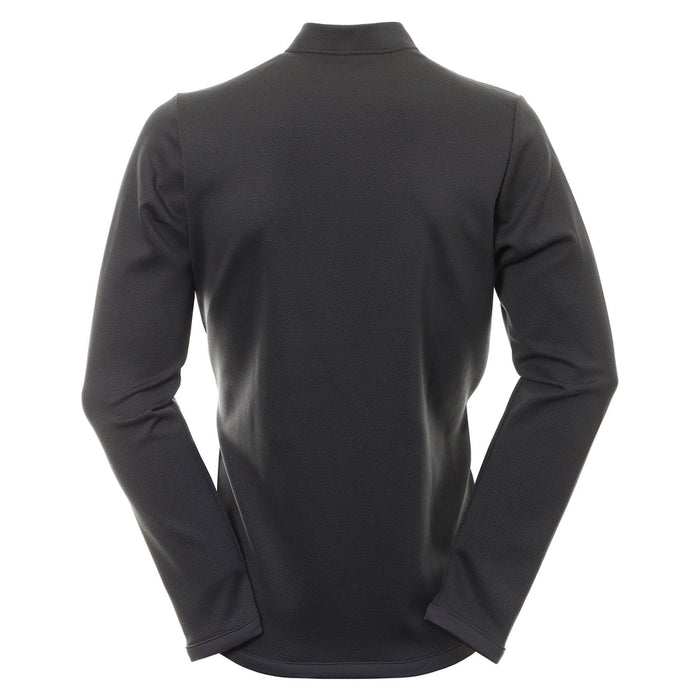 adidas Microdot 1/4 Zip Golf Pullover - Black/White