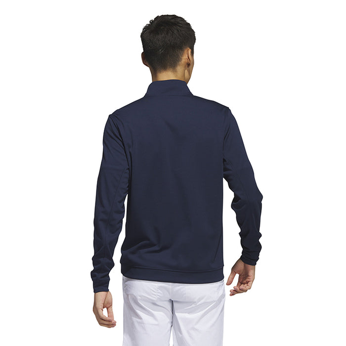 adidas Elevated 1/4 Zip Golf Pullover - Navy