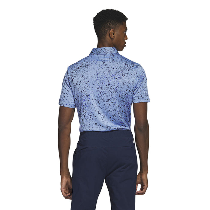 adidas Jacquard Golf Polo Shirt - Blue
