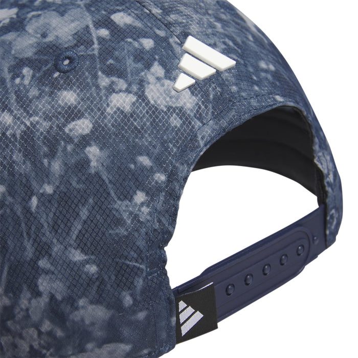 adidas Golf Tour 3-Stripe Print Snapback Cap - Collegiate Navy