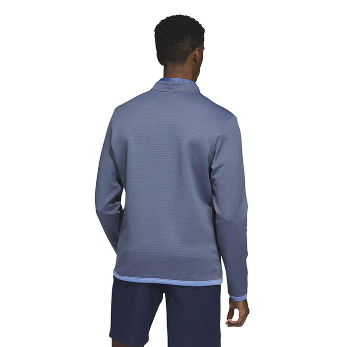 adidas Microdot 1/4 Zip Golf Pullover - Navy/Blue