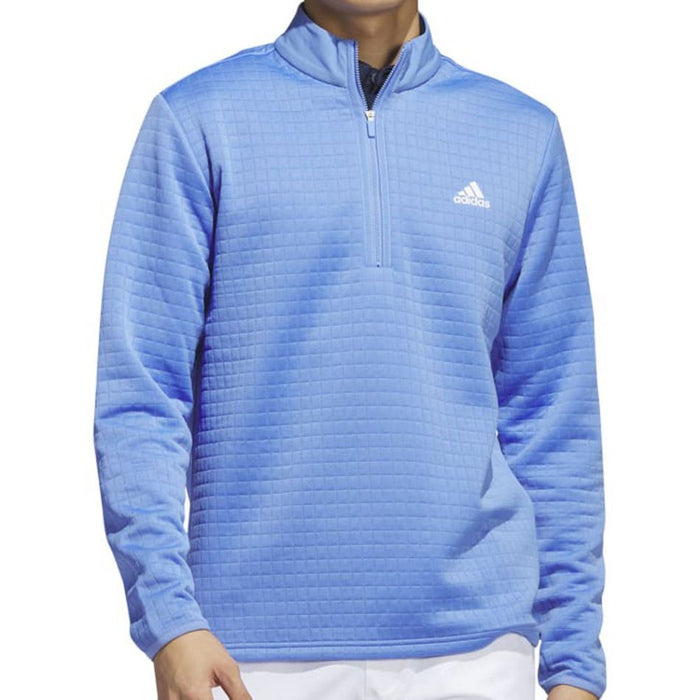 adidas DWR 1/4 Zip Golf Pullover - Blue Fusion