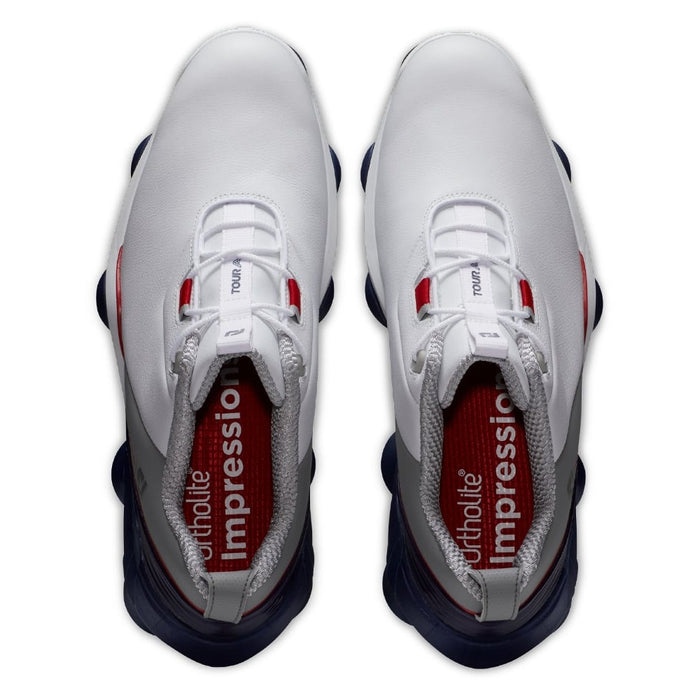 Footjoy Tour Alpha Golf Shoes - White/Navy/Grey