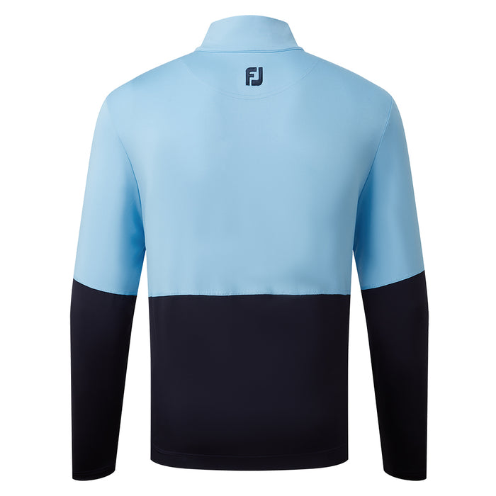 Footjoy Colour Block Chillout Golf Pullover - Blue/Navy