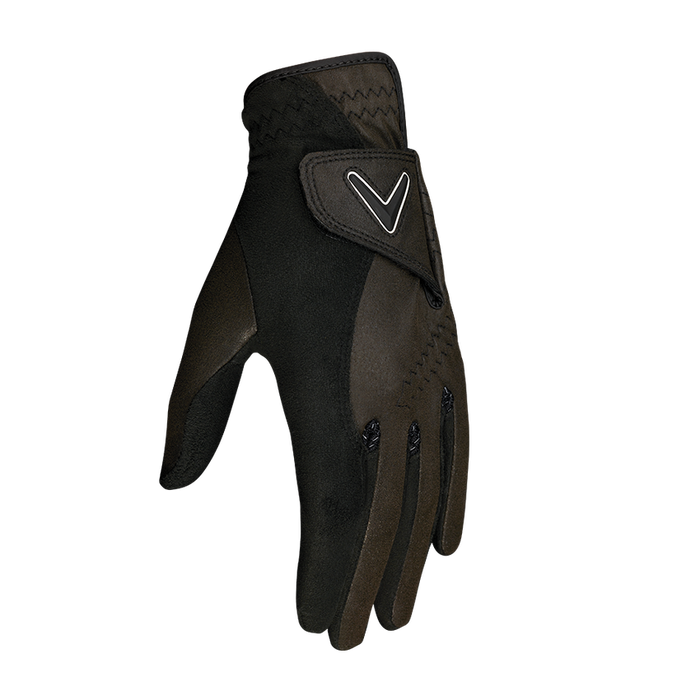 Callaway Opti Grip Mens Rain Golf Gloves Pair - Black