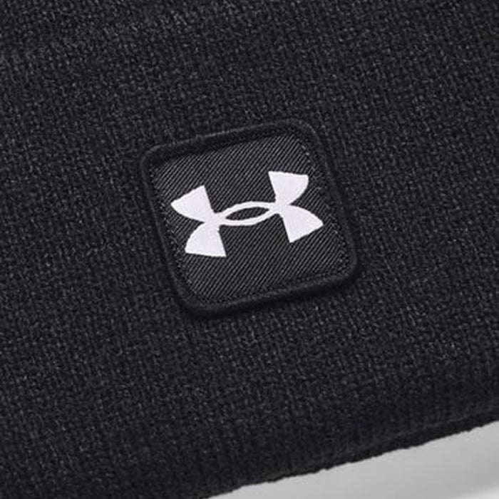 Under Armour Halftime Cuff Beanie Golf Hat - Black / White