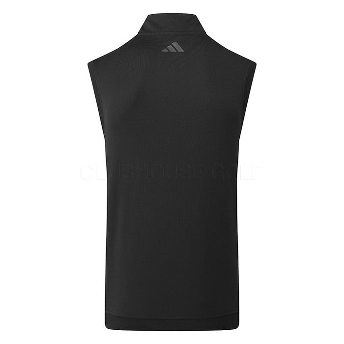 adidas Elevated 1/4 Zip Golf Vest Pullover - Black