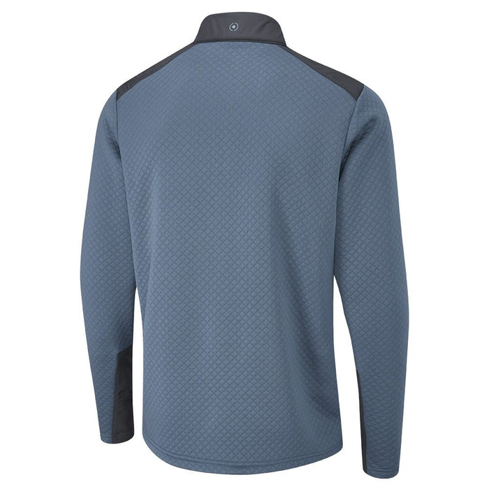 Ping Marshall 1/2 Zip Fleece Golf Pullover - Stormcloud/Navy