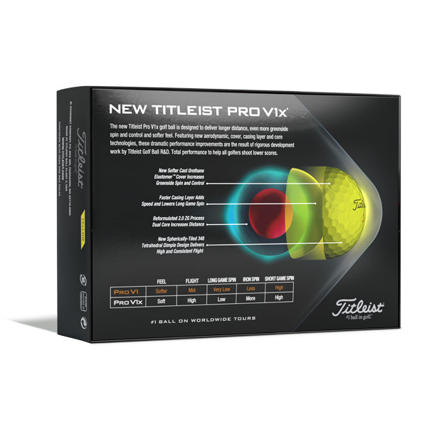 Titleist ProV1X 2021 Golf Balls - Yellow